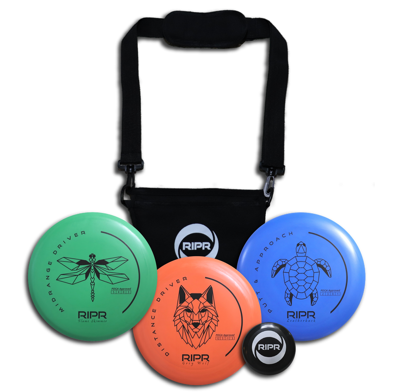 RIPR Bundle - Premium Disc Golf Set + Shoulder Bag